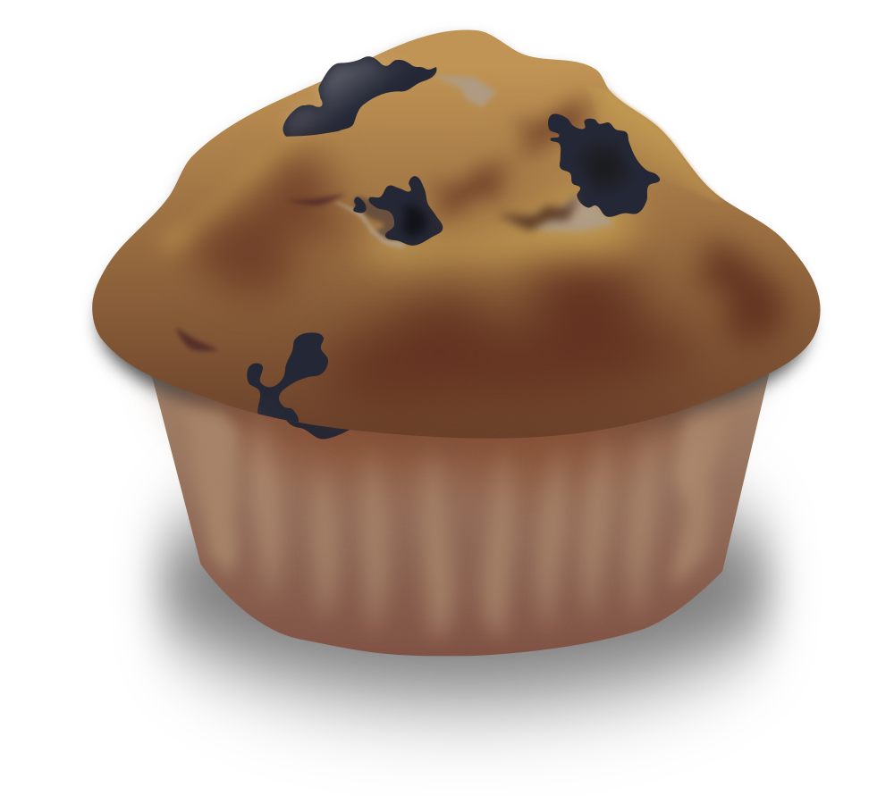 OnlineLabels Clip Art - Blueberry Muffin